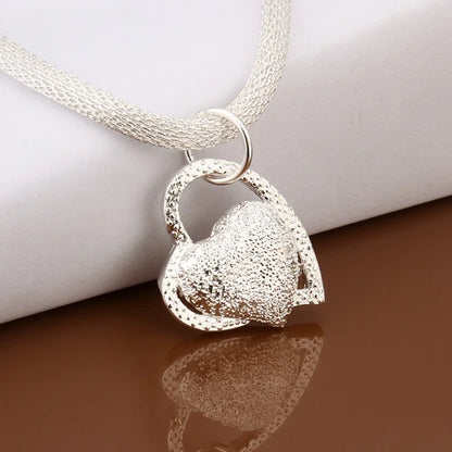 EternalHeart: Sterling Silver Love Pendant Necklace