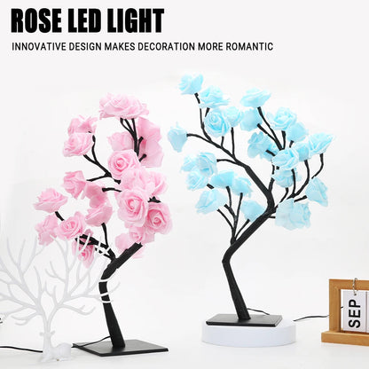 Enchanted Rose Blossom LED Tree Lamp