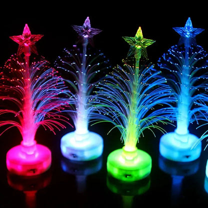 TwinkleTree: Colourful Fibre Optic LED Mini Christmas Tree