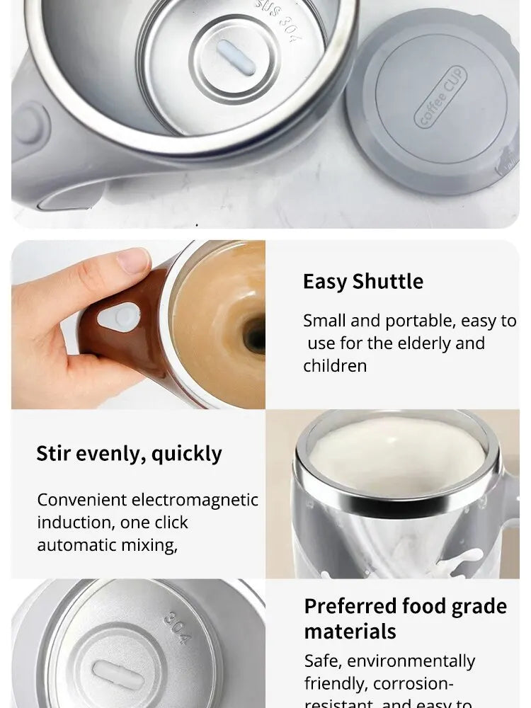 Automatic Stirring Cup Mug Rechargeable Portable