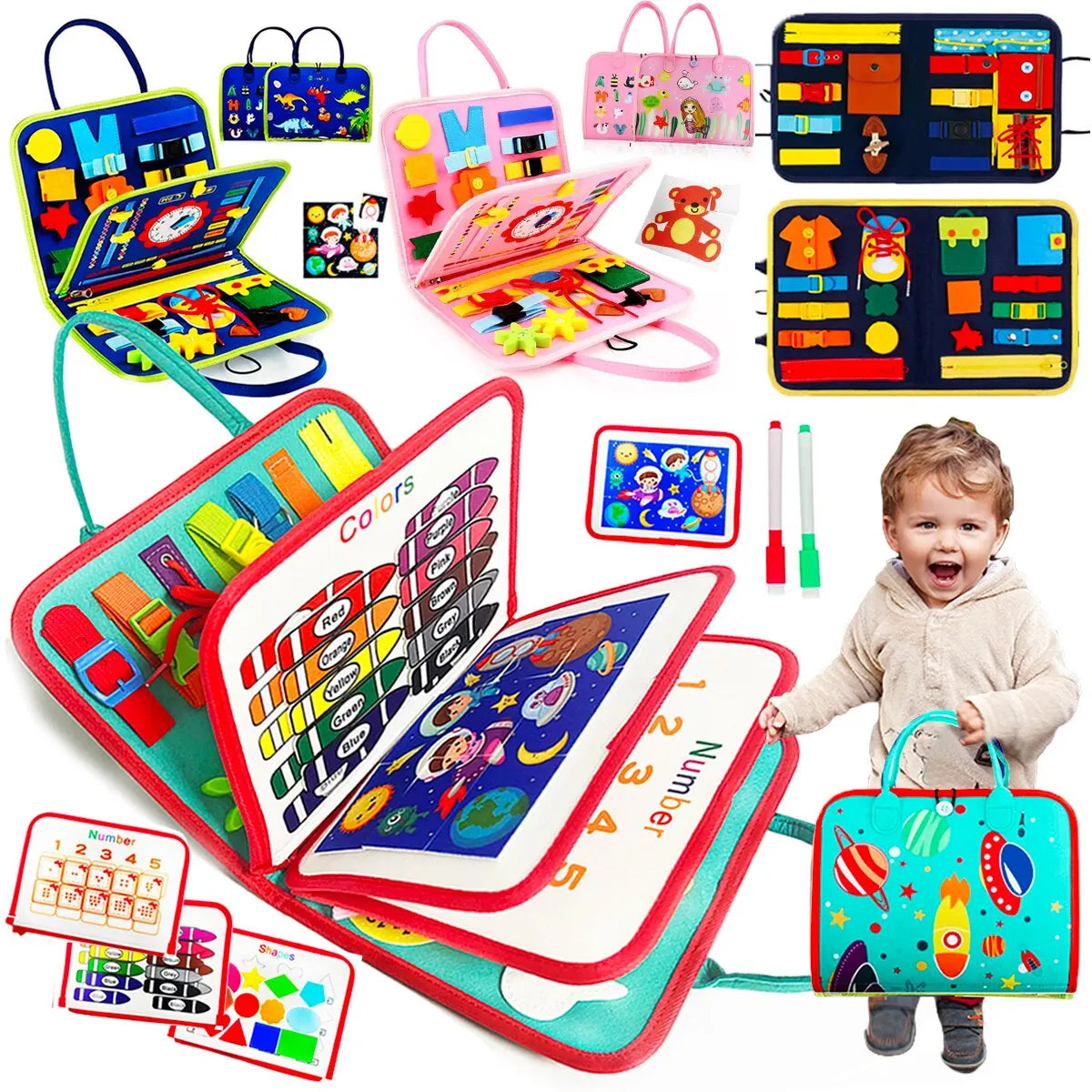 BusyBeats Educational Toddler Busy Board