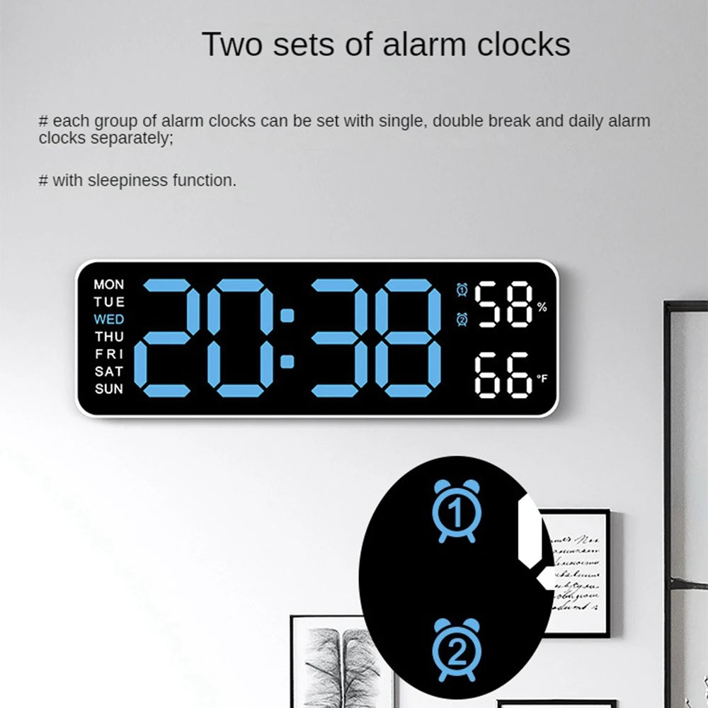 ChronoGlance: relógio de parede LED multifuncional