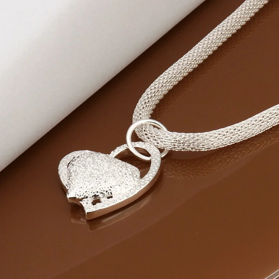 EternalHeart: Sterling Silver Love Pendant Necklace