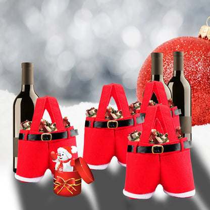 JollyPants: Santa Claus Gift & Bottle Holder Bag