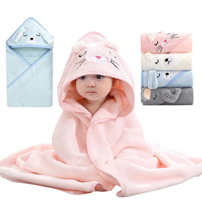 CozyCritter Hooded Baby Bath Wraps