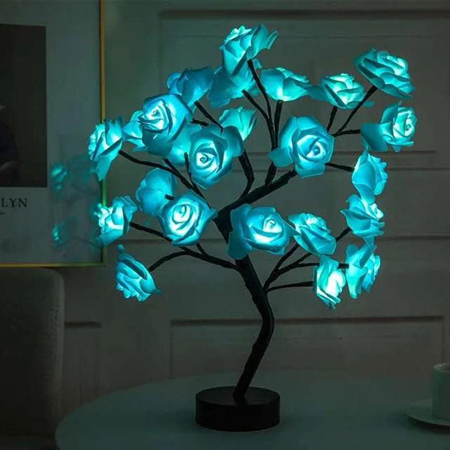 Enchanted Rose Blossom LED Tree Lamp