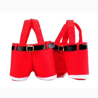 JollyPants: Santa Claus Gift & Bottle Holder Bag