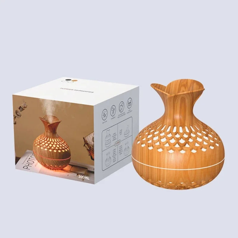 AromaMist Woodgrain Ultrasonic Humidifier & Diffuser