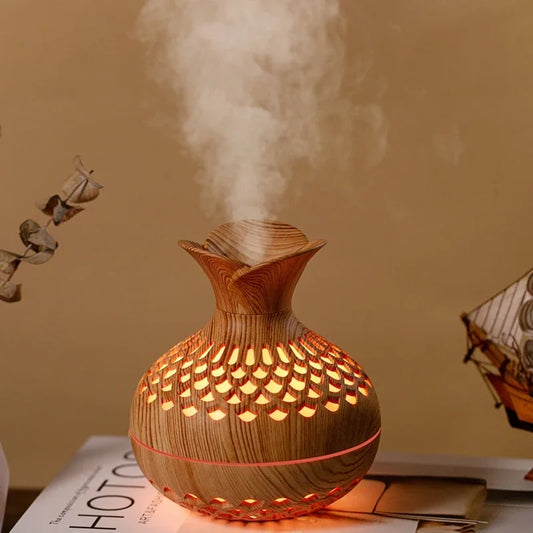 AromaMist Woodgrain Ultrasonic Humidifier & Diffuser