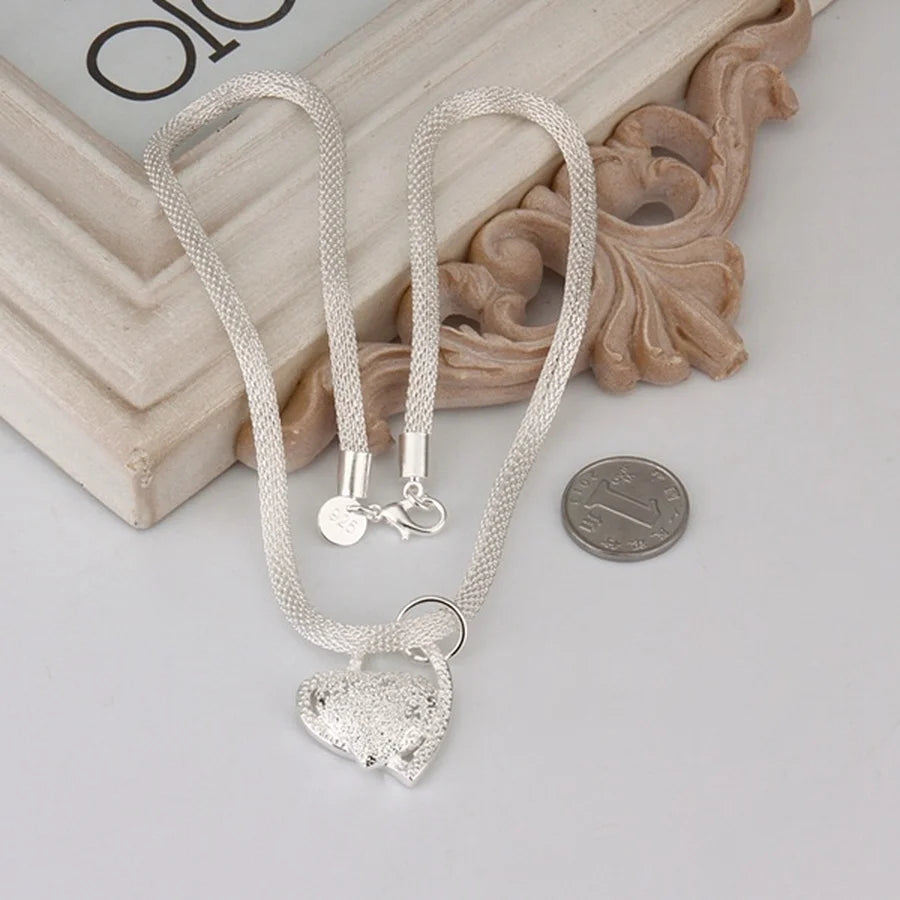 EternalHeart: Sterling Silver Love Pendant Necklace