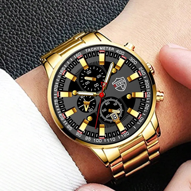 Luxury Men's Quartz Watch Set