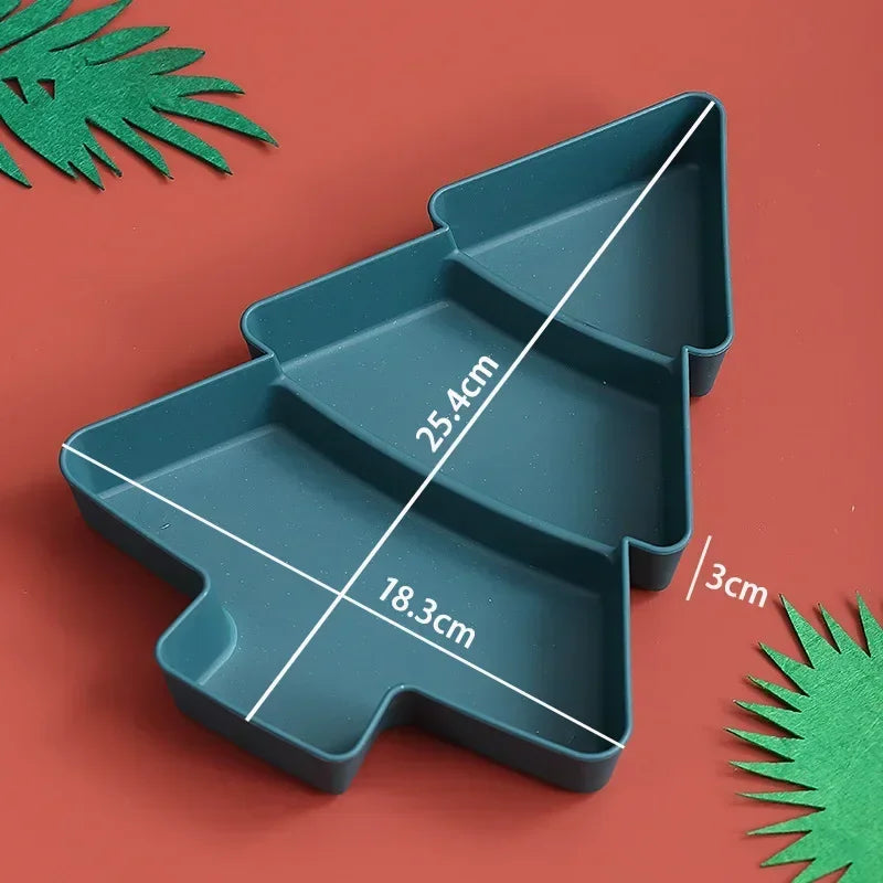 FestiviTray: Christmas Tree Snack & Storage Plate