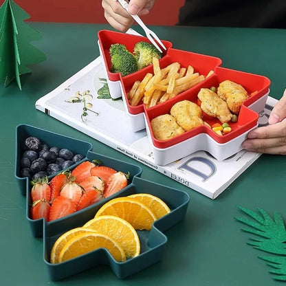 FestiviTray: Christmas Tree Snack & Storage Plate