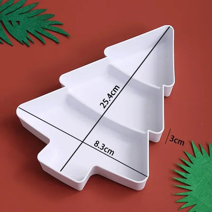 FestiviTray: Christmas Tree Snack & Storage Plate