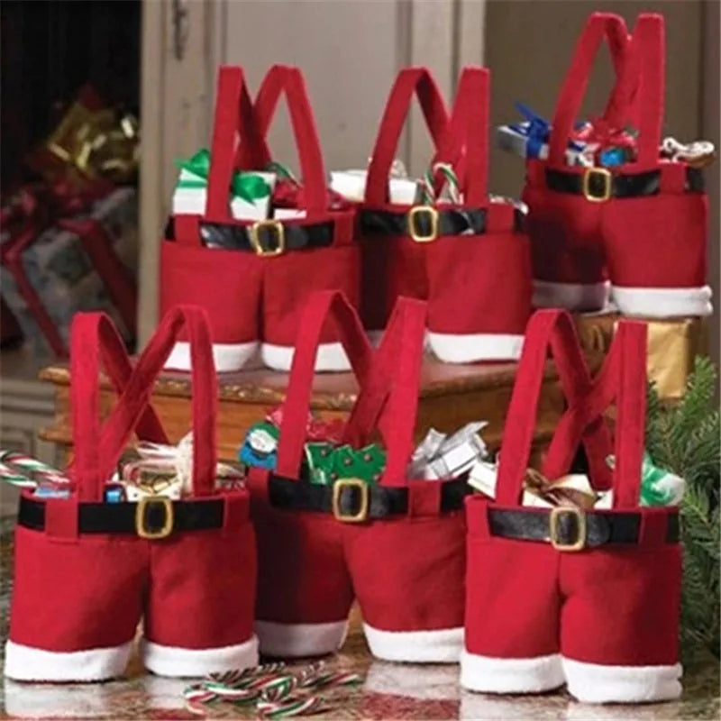 JollyPants: Santa Claus Gift & Bottle Holder Bag