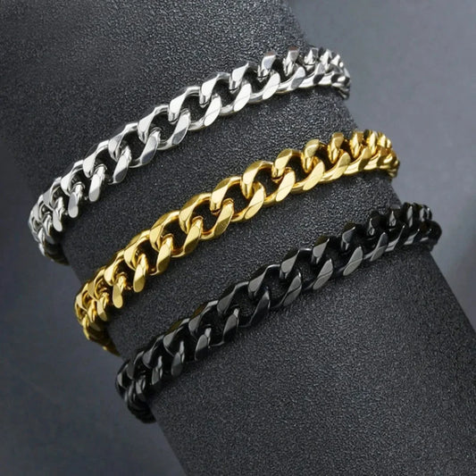 SteelLink Cuban Chain Bracelet – Unisex Jewellery