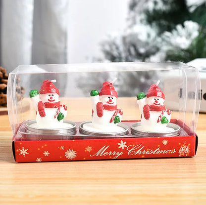 HollyGlow Trio: 3-Piece Christmas Candle Gift Set