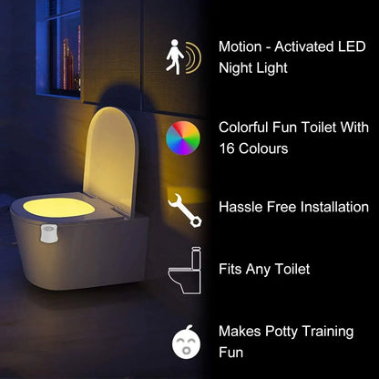 WC Whimsy Infrared Sensor Toilet Light