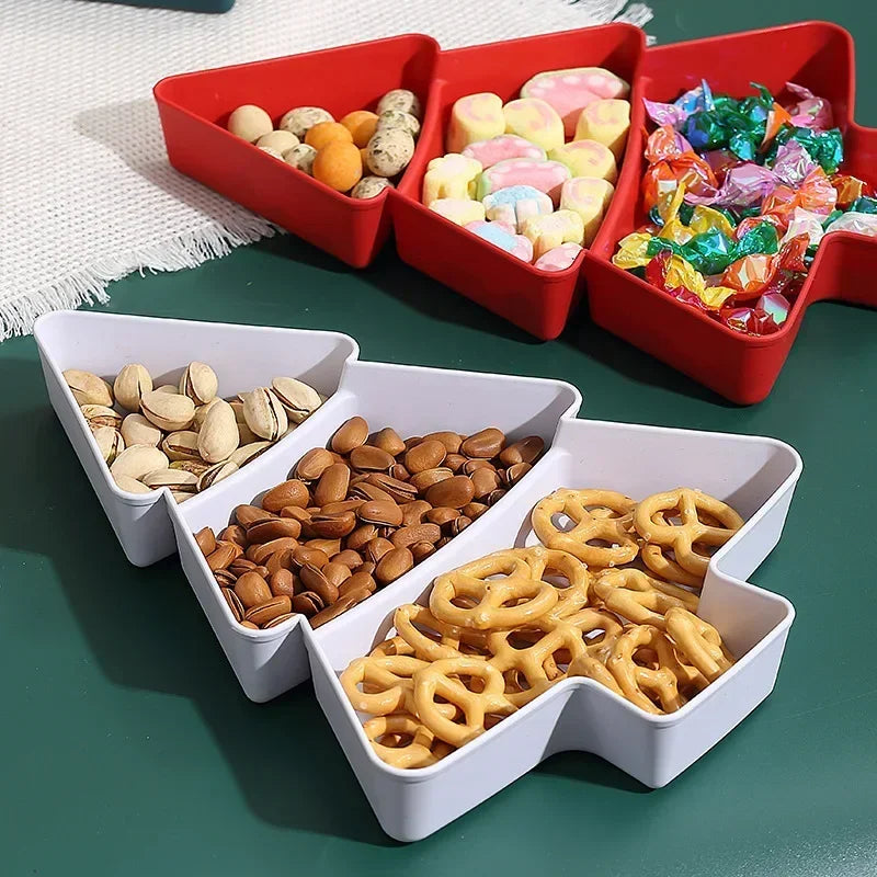 FestiviTray: Christmas Tree Snack & Storage Plate