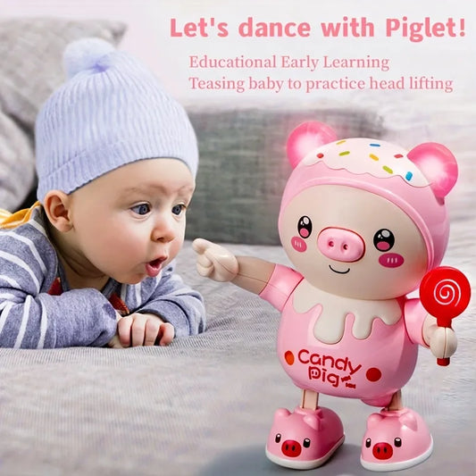 Smart Dancing Pig Doll with Lights and Music