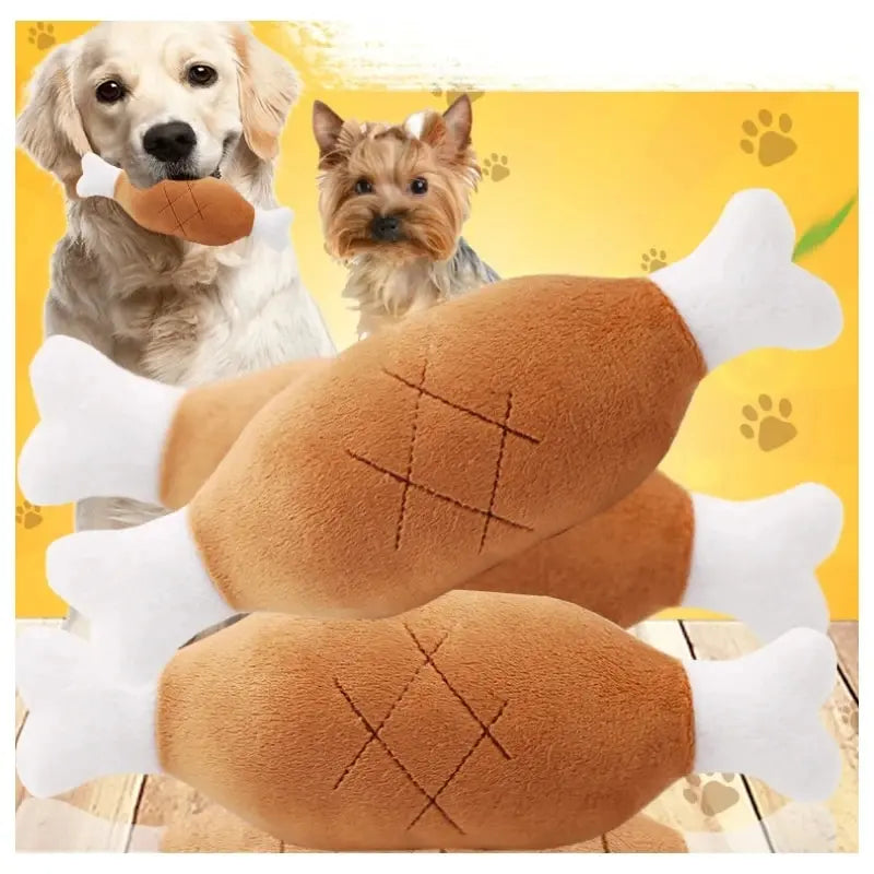 Furry PlayMate Bone Toy for Dogs and Cats