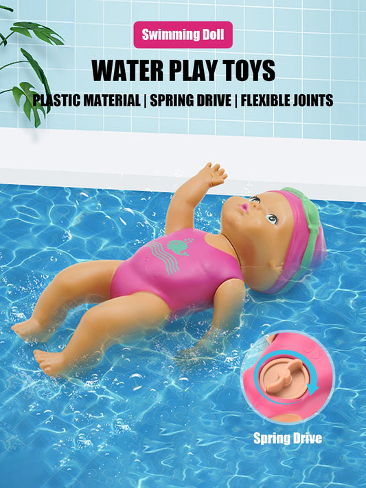 TinySwim Bath Buddy: 6-Inch Automatic Swimming Doll