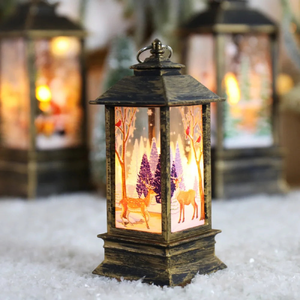 GlowSnow: Christmas Wind Candle Lamp