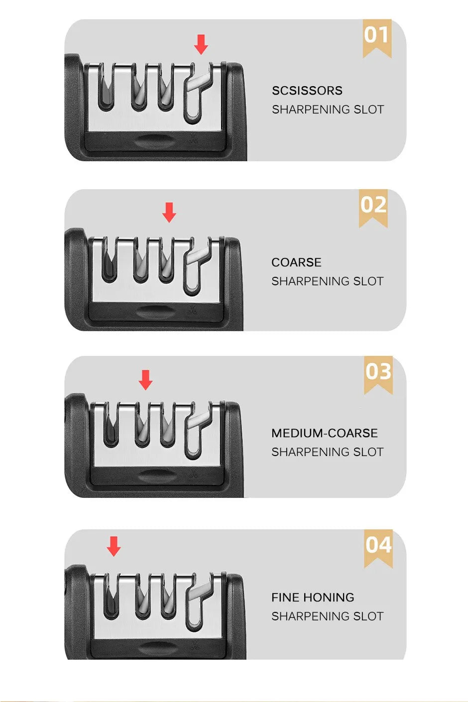 Aiguiseur de couteaux multifonction BladeBoost