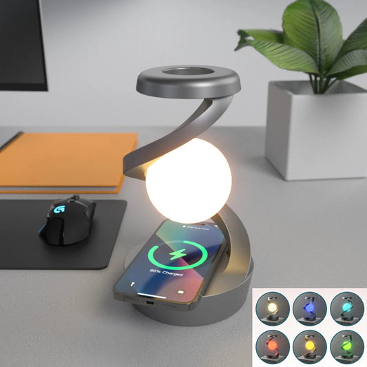 LunaCharge: Wireless Moon Lamp & Phone Charger