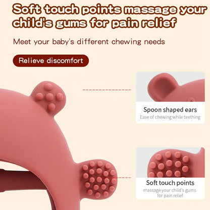 BearBite Silicone Teethers – BPA-Free Molar Toy