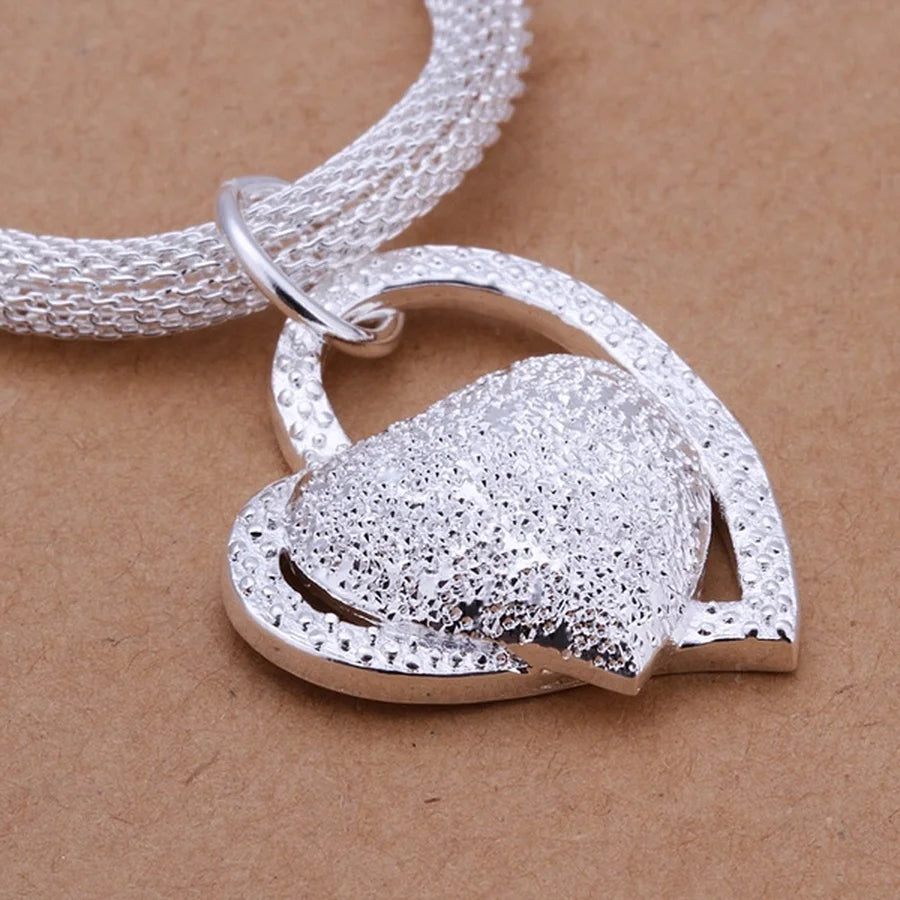 EternalHeart: Sterling Silver Love Pendant Necklace