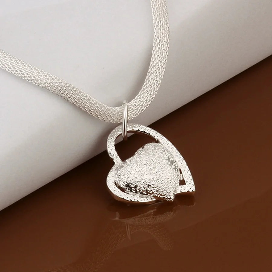 EternalHeart: Sterling Silver Love Pendant Necklace