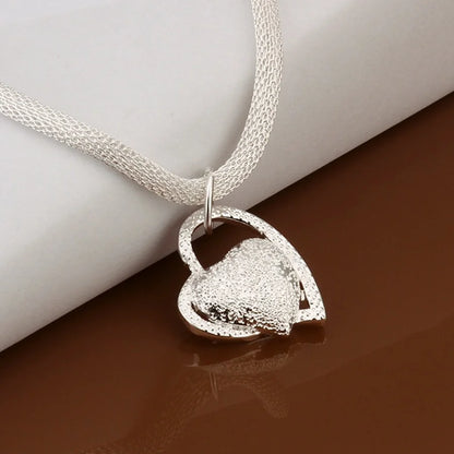 EternalHeart: Sterling Silver Love Pendant Necklace