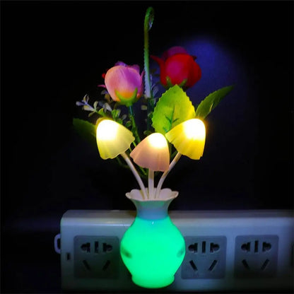 BloomGlow Auto-Sensor Night Light