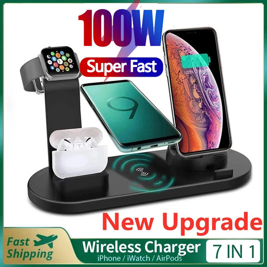 ChargeMaster 5-in-1: Wireless Charging Dock